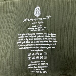 Forest Green Ribbed Top